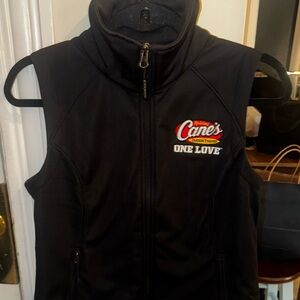 Raising Cane's Black Zip-Up Vest
